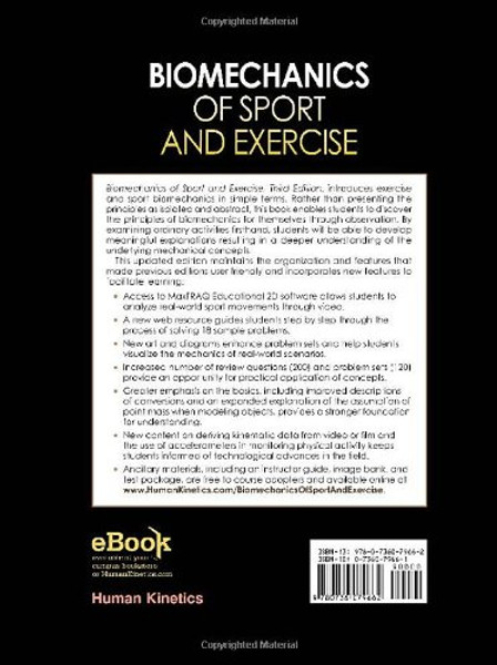 Biomechanics of Sport and Exercise With Web Resource and MaxTRAQ 2D Software Access-3rd Edition