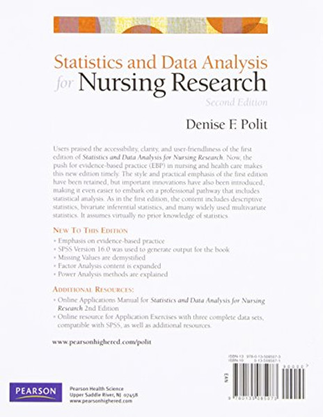 Statistics and Data Analysis for Nursing Research (2nd Edition)