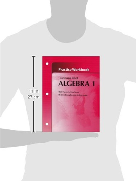 McDougal Littel Algebra 1: Practice Workbook (Holt McDougal Larson Algebra 1)