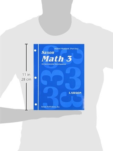 Math 3: An Incremental Development Set: Student Workbooks, part one and two plus flashcards (Saxon math, grade 3)