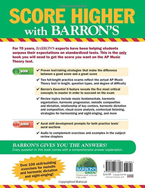 Barron's AP Music Theory with MP3 CD, 2nd Edition