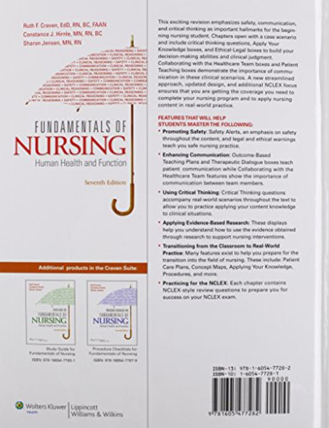 Fundamentals of Nursing: Human Health and Function (Craven, Fundamentals of Nursing: Human Health and Functionraven, Fundamentals of Nurs)