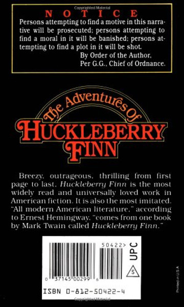 The Adventures of Huckleberry Finn (Tor Classics)