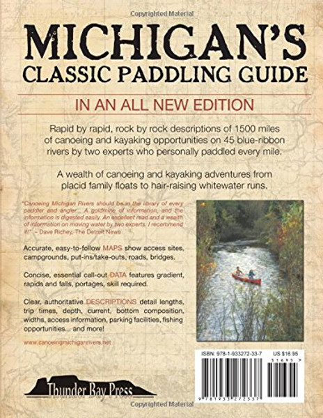 Canoeing Michigan Rivers: A Comprehensive Guide to 45 Rivers, Revise and Updated