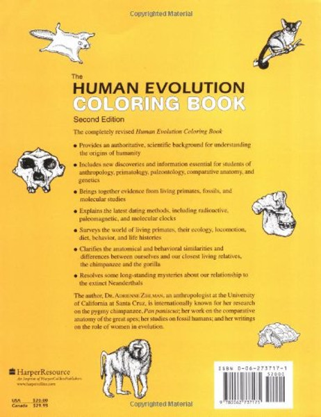 The Human Evolution Coloring Book