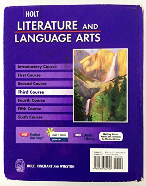 Holt Literature and Language Arts California: Student Edition Grade 9 2009
