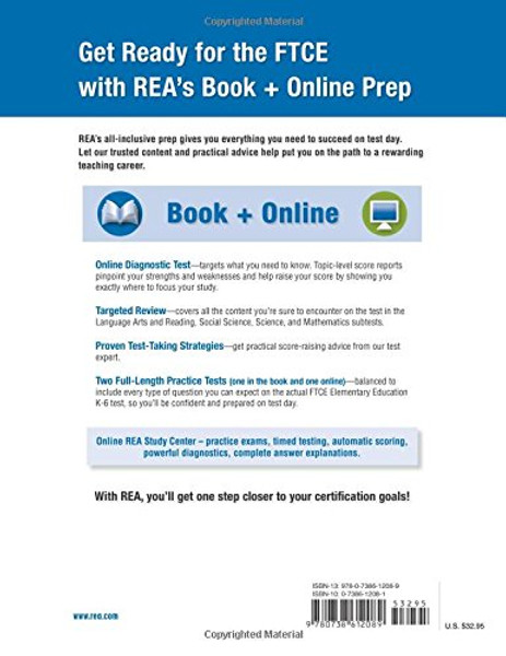 FTCE Elementary Education K-6 Book + Online (FTCE Teacher Certification Test Prep)