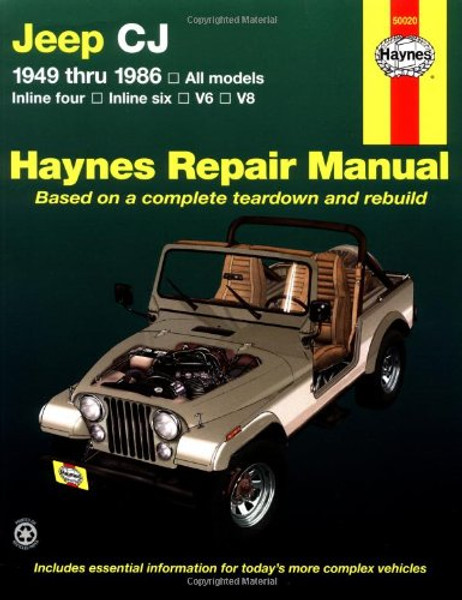 Jeep CJ  '49'86 (Haynes Repair Manuals)