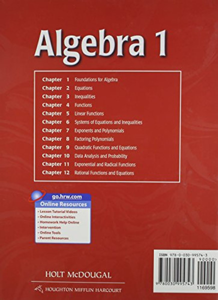 Holt McDougal Algebra 1