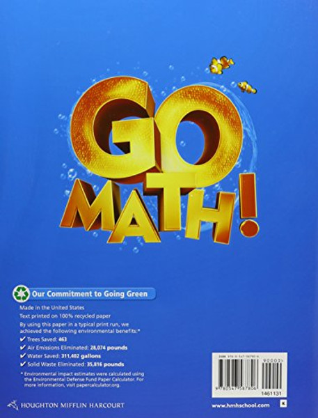 Go Math!: Student Edition & Practice Book Bundle Grade K 2012