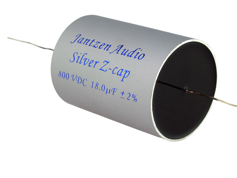 Get Jantzen Capacitor 18uF 800VDC Silver Z-Cap Series Metalized