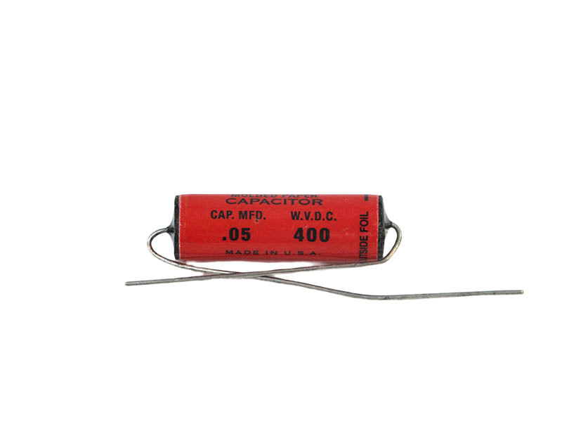 Shop Jupiter Capacitor 0.005uF 400Vdc Red Astron Series Tin Foil Mylar