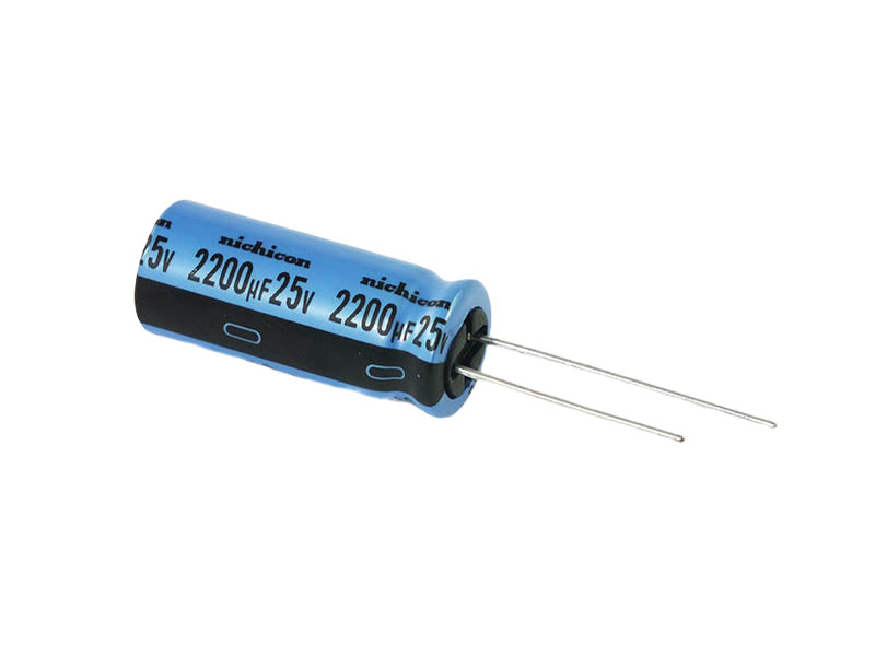 Shop Nichicon Electrolytic Capacitor 2200uF 25Vdc KA Series Radial