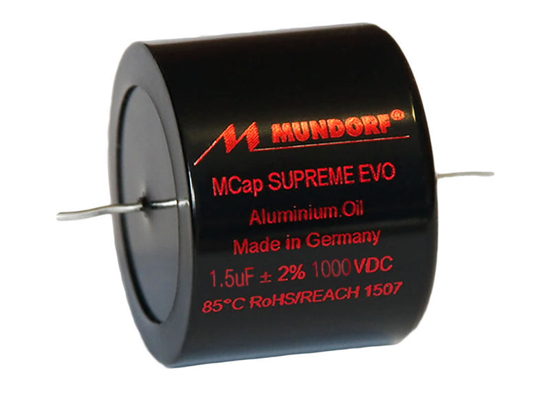 Shop Mundorf Capacitor 1.5uF 1000Vdc MCap® Supreme EVO Oil Black