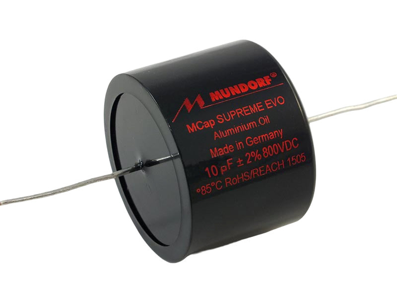 Get Mundorf Capacitor 10uF 800Vdc MCap® Supreme EVO Oil Black SEO