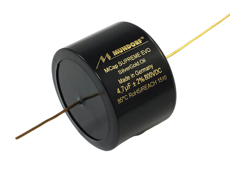 グローブ・マイユ LV メダリオン Get Mundorf Capacitor 4.7uF 800Vdc MCap® Supreme EVO SilverGoldOil