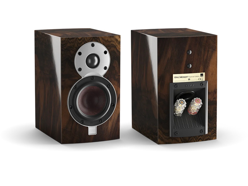 Get Dali Menuet SE Bookshelf Loudspeakers Wild Walnut