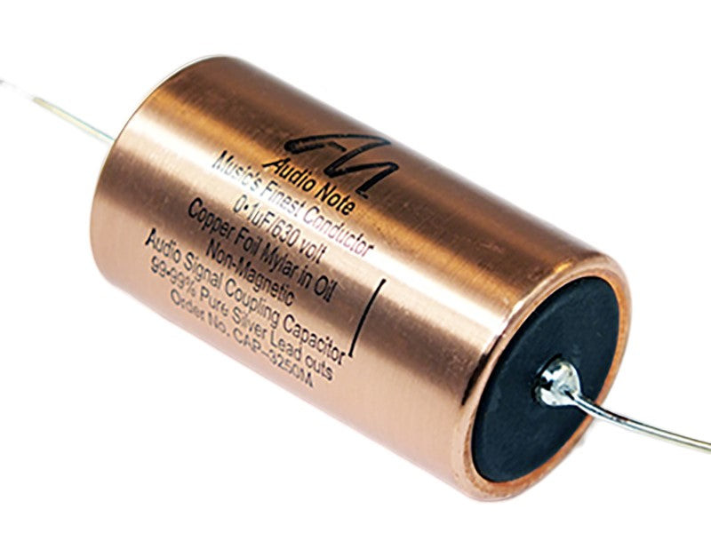 Get Audio Note Capacitor 0.1uF 630Vdc Copper Foil Series Mylar Oil