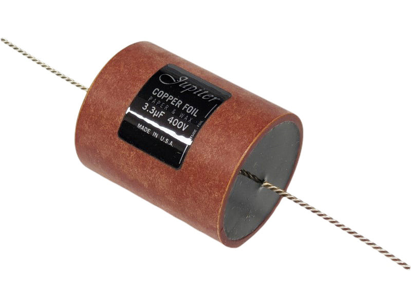 Shop Jupiter Capacitor 3.3uF 400Vdc Copper Foil Paper & Wax Series