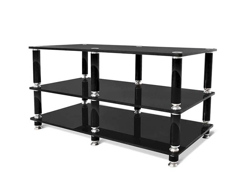 National オーディオラックRD-9870☆ Purchase Norstone Racks / Stands Stabbl Series 3 Shelf Black Lacquer