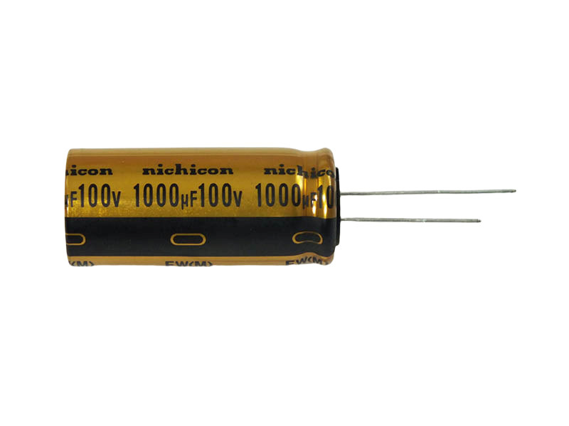 nichicon 105℃ 80V 100000μF Nichicon Electrolytic Capacitor 1000uF 100Vdc FW Series Radial