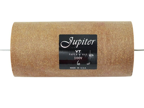 Jupiter Capacitor 6uF 100Vdc VT Round Series Aluminum Foil Paper & Wax