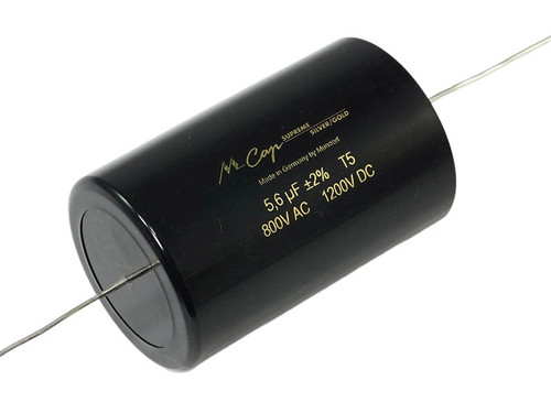 Mundorf Capacitor 5.6uF 1000Vdc MCap® Supreme SilverGold Series Metalized Poplypropylene Axial