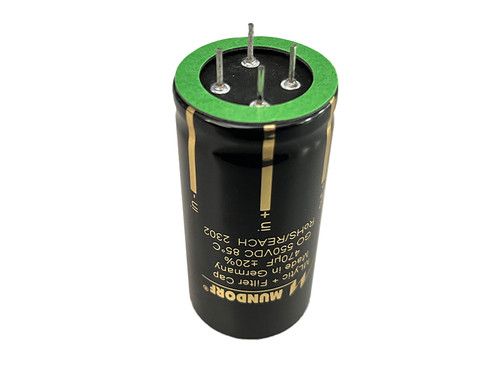 Mundorf Electrolytic Capacitor 470uF 550Vdc MLytic® HV+ Series 4-Pole Radial