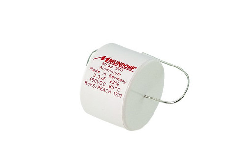 Mundorf Capacitor 3.30uF 450Vdc MCap® EVO Series Metalized Aluminum Polypropylene Axial