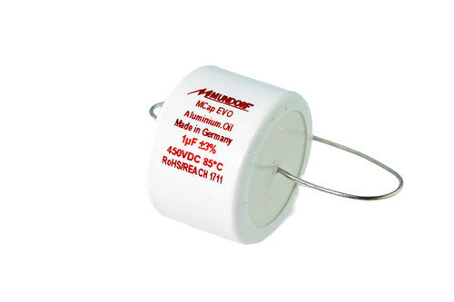 Mundorf Capacitor 1.0uF 450Vdc MCap® EVO Oil Series Metalized Aluminum Polypropylene Axial