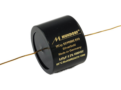 Mundorf Evo-SilverGold.Oil-1.50μF Mundorf Capacitor 1.50uF 450Vdc MCap® EVO SilverGoldOil