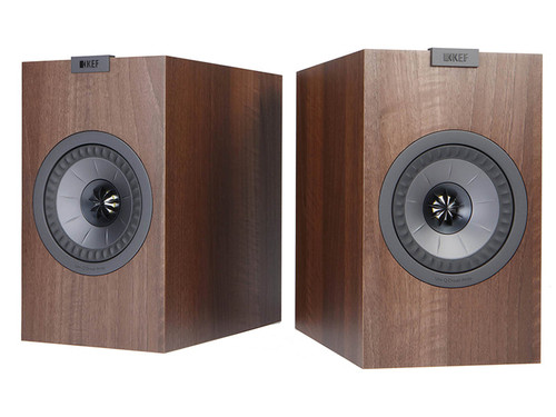 KEF Q150 Series Bookshelf Speakers Satin Walnut Open-Box