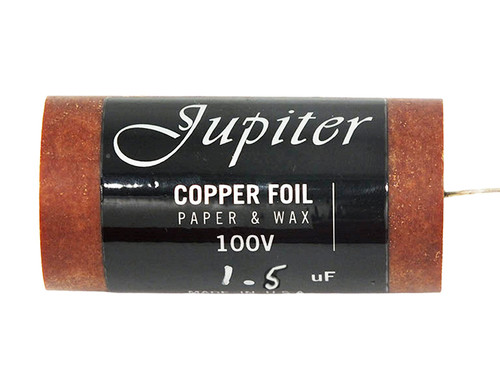 Jupiter Capacitor 1.5uF 100Vdc Copper Foil Paper & Wax Series