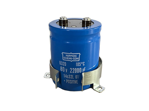 Nippon Chemi-Con U32D Series 22000uF 80Vdc Electrolytic Caps (105°C - Screw Terminal) Nippon Chemi-Con U32D Series 22000uF 80Vdc Electrolytic Caps (105°C - Screw Terminal)