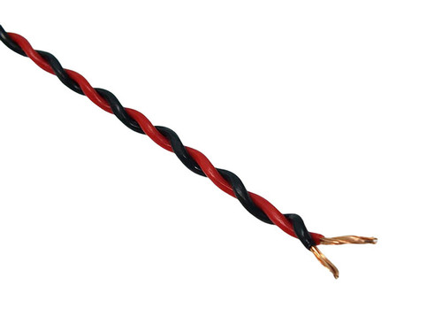 BB Kimber Wire TCSS Twisted Pair 2x19awg RED/BL (0.33ft pce avail)