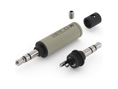 AECO Connector AT3-1331R Series Rhodium-Plated Tellurium Copper 3.5mm (1/8") Stereo TRS Plug