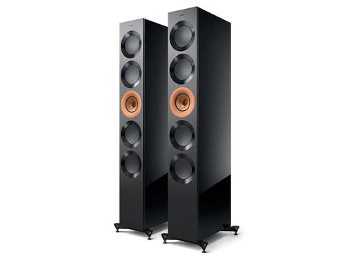 KEF Reference 5 Meta Series Floorstanding Speakers Gloss Black/Copper