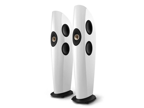 KEF Blade ONE Meta Series Floorstanding Speakers Gloss White/Champagne
