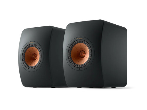 KEF LS50 Wireless II Series Bookshelf Speakers Carbon Black