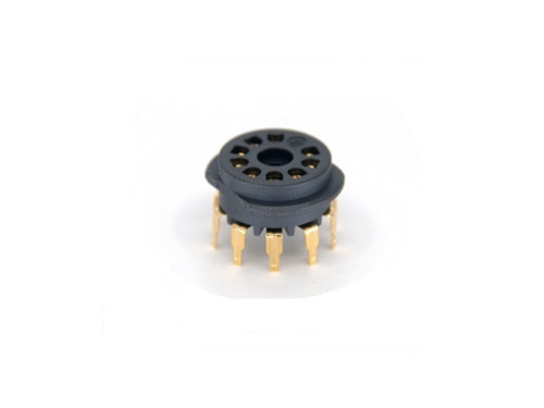 Belton Socket 9 Pin Noval Gold-Plated PC Mount VTB9-PT-G