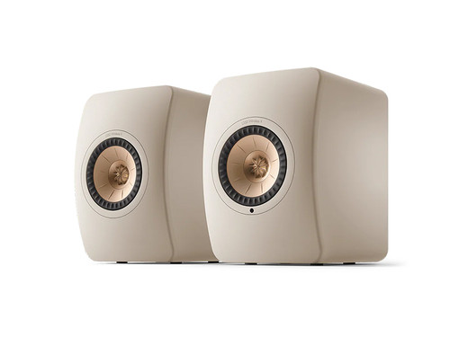 KEF LS50 Wireless II Series Bookshelf Speakers Sand Shell Trade-In