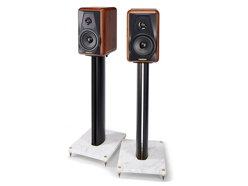 Sonus Faber Minima Amator II Series Bookshelf Speakers Walnut w/Stands Trade-In