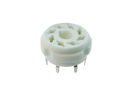 Socket 8 Pin Ceramic PCB GZC8-Y-Silver Plated Tube Socket