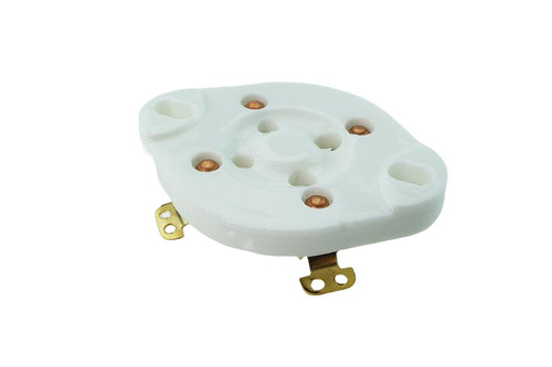 Socket 4 Pin Ceramic Wafer GZC4-1-Gold Tube Socket