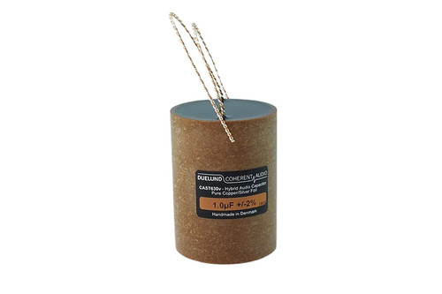 Duelund Capacitor 1.0uF 630Vdc CAST-PIO-Hybrid Cu/Ag Series Copper/Silver Foil Wax Paper Oil