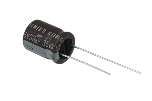 Elna Electrolytic Capacitor 33uF 35Vdc RFS Series Radial