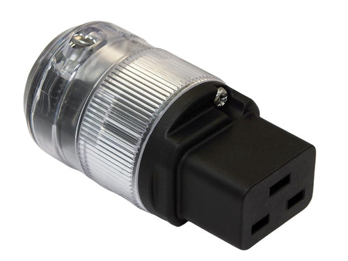 Wattgate Connector 320i HC Female IEC Plug Classic Series Clear