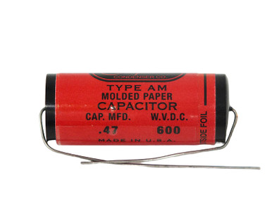 Jupiter Capacitor 0.47uF 600Vdc Red Astron Series Tin Foil Mylar