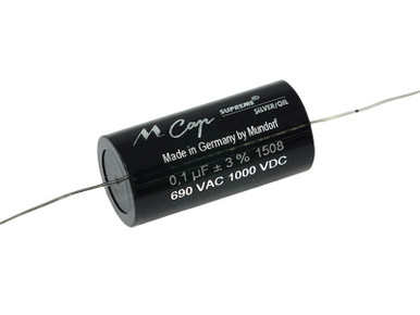 Mundorf Capacitor 0.10uF 1000Vdc MCap® Supreme Silver Oil