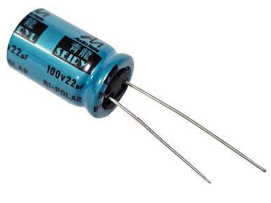 thumbnail interactive-video image 1 of 22uF 100V Non-Polarized Capacitor - Parts Express 027-348 1 of 2